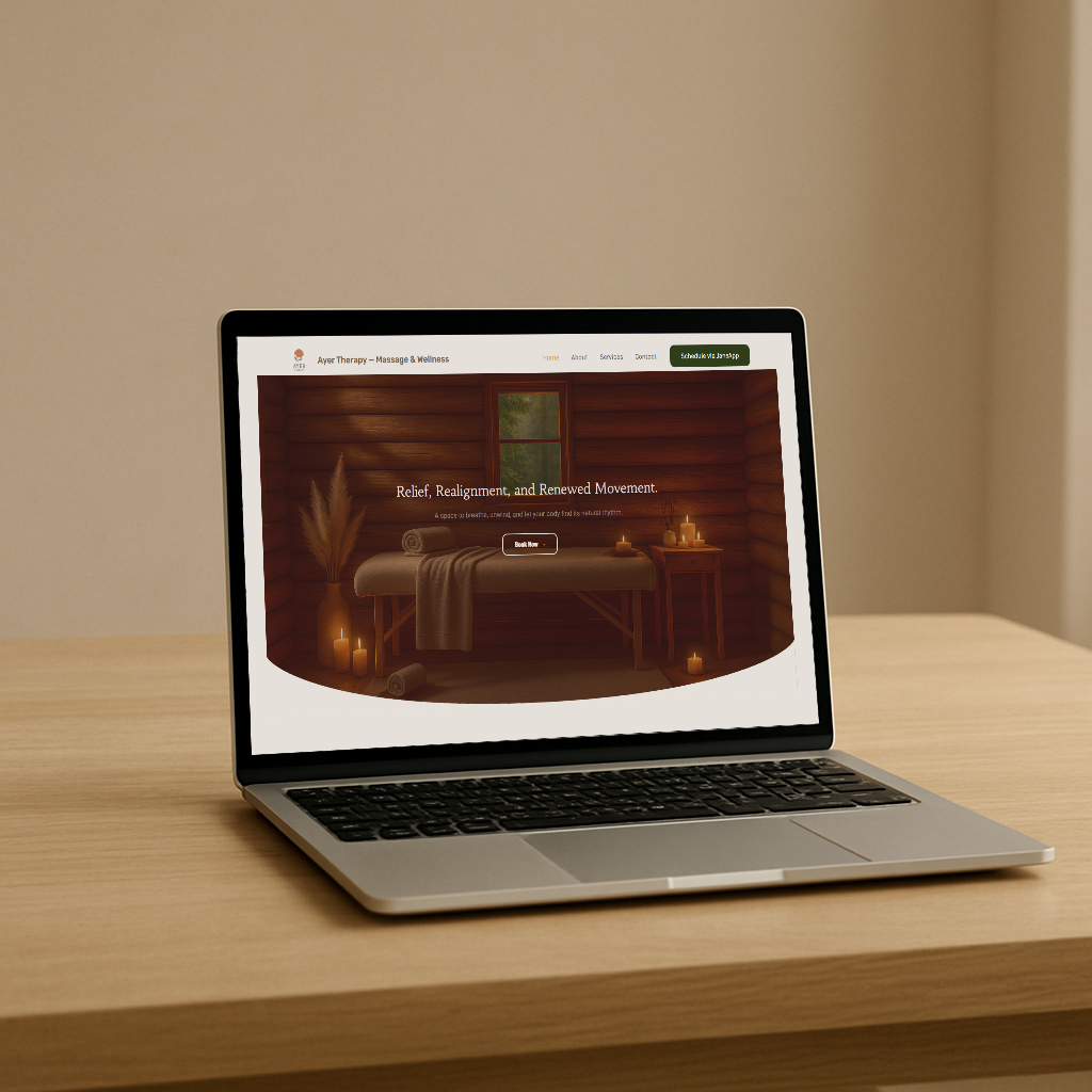 Ayer Massage Therapy — Website project